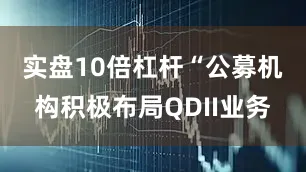 实盘10倍杠杆　　“公募机构积极布局QDII业务