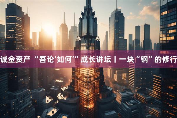 诚金资产 “吾论‘如何’”成长讲坛丨一块“钢”的修行