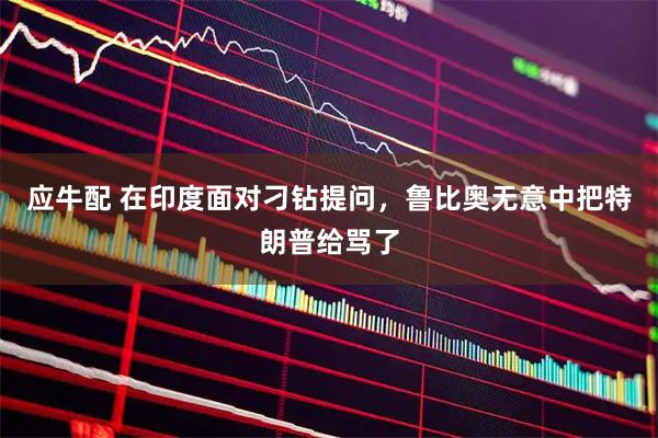 应牛配 在印度面对刁钻提问，鲁比奥无意中把特朗普给骂了